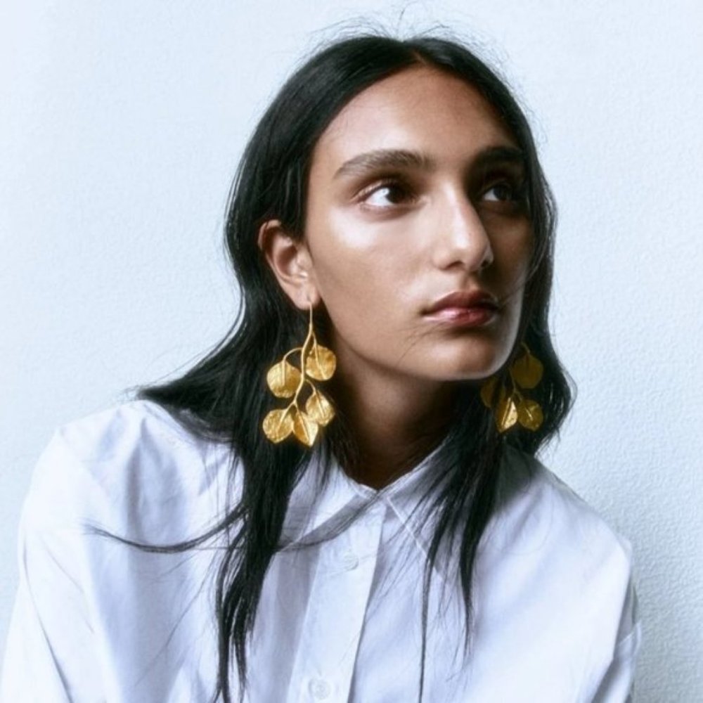 Botanical leaf 🍂 Geometric Earrings